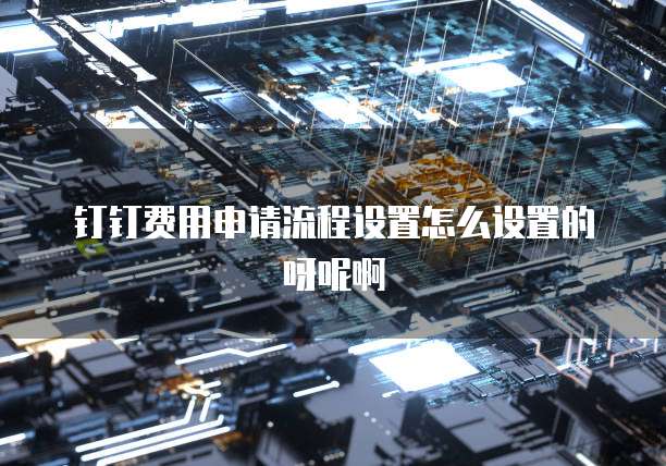 钉钉费用申请流程设置怎么设置的呀呢啊