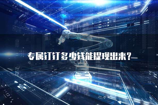 专属钉钉多少钱能提现出来?