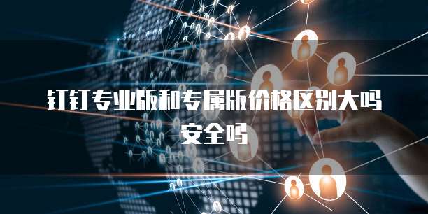 钉钉专业版和专属版价格区别大吗安全吗