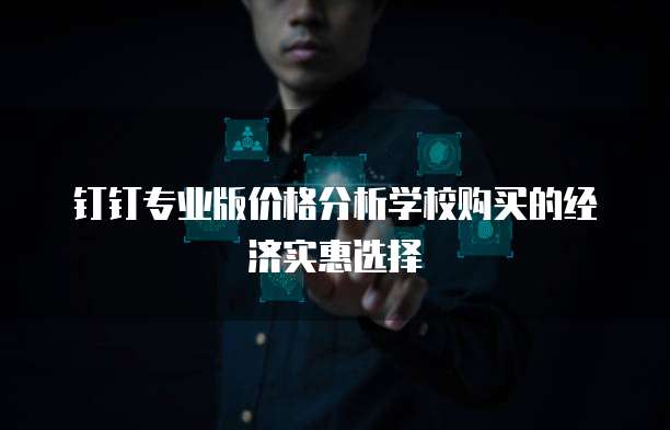 钉钉专业版价格分析学校购买的经济实惠选择
