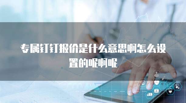 专属钉钉报价是什么意思啊怎么设置的呢啊呢