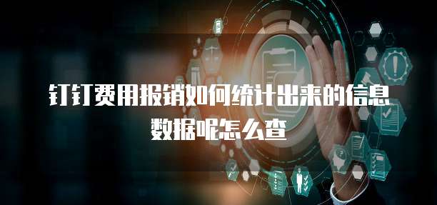 钉钉费用报销如何统计出来的信息数据呢怎么查