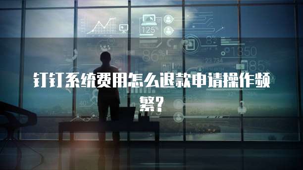 钉钉系统费用怎么退款申请操作频繁?