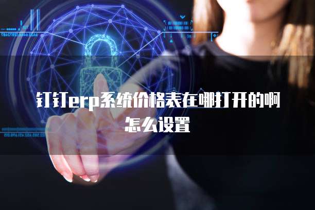 钉钉erp系统价格表在哪打开的啊怎么设置