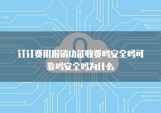 钉钉费用报销功能收费吗安全吗可靠吗安全吗为什么