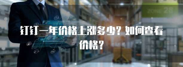 钉钉一年价格上涨多少？如何查看价格？