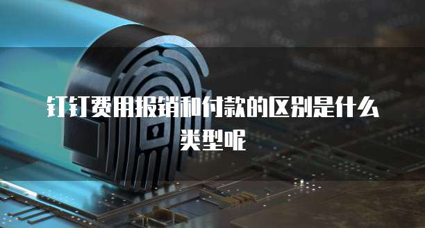 钉钉费用报销和付款的区别是什么类型呢