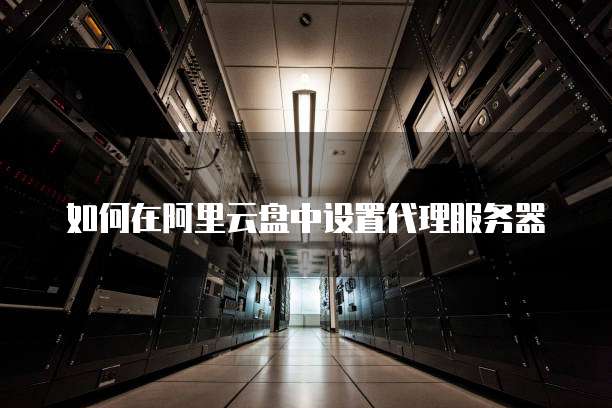 如何在阿里云盘中设置代理服务器