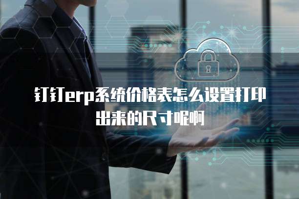 钉钉erp系统价格表怎么设置打印出来的尺寸呢啊