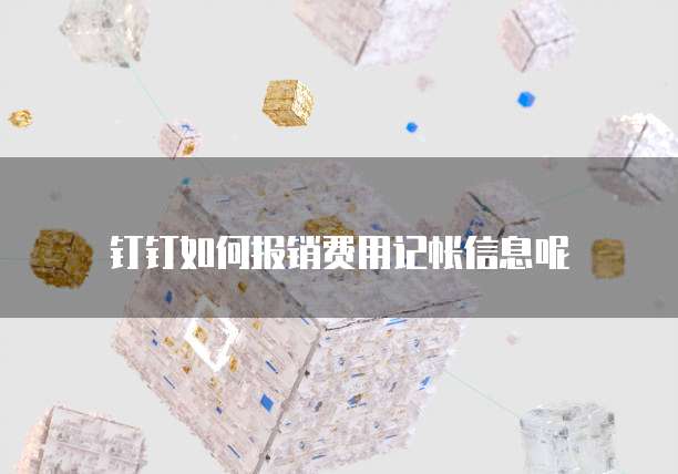 钉钉如何报销费用记帐信息呢