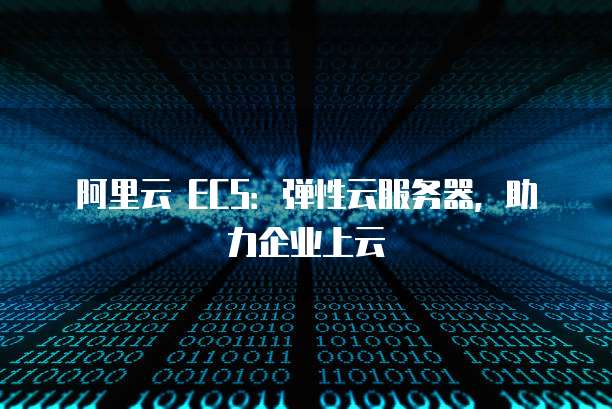 阿里云 ECS:弹性云服务器,助力企业上云