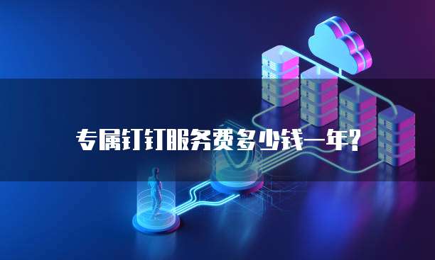 专属钉钉服务费多少钱一年?