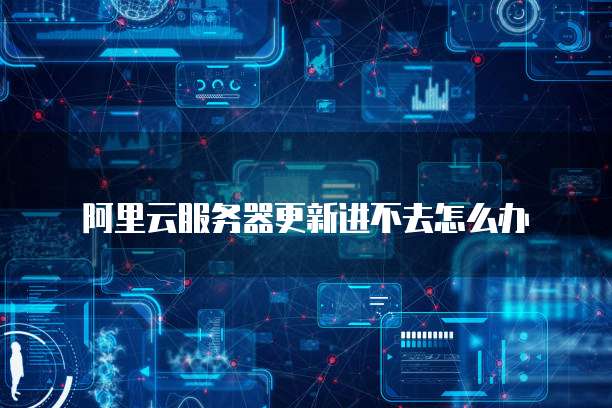 阿里云服务器更新进不去怎么办