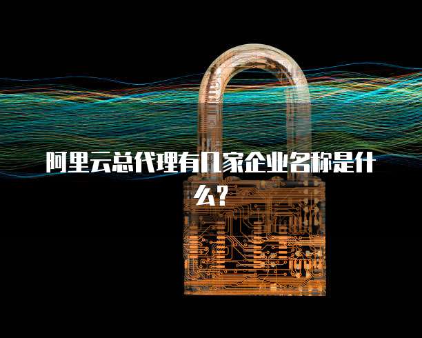 阿里云总代理有几家企业名称是什么?