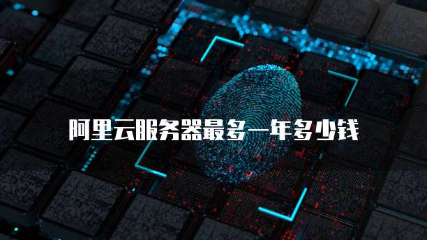 阿里云服务器最多一年多少钱