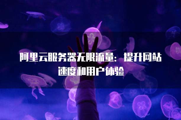 阿里云服务器无限流量:提升网站速度和用户体验