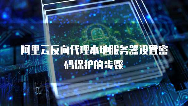 阿里云反向代理本地服务器设置密码保护的步骤