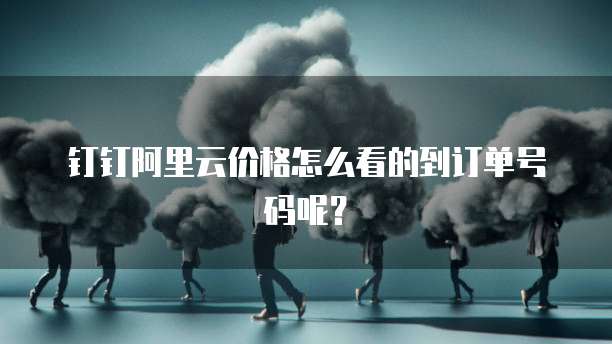钉钉阿里云价格怎么看的到订单号码呢?