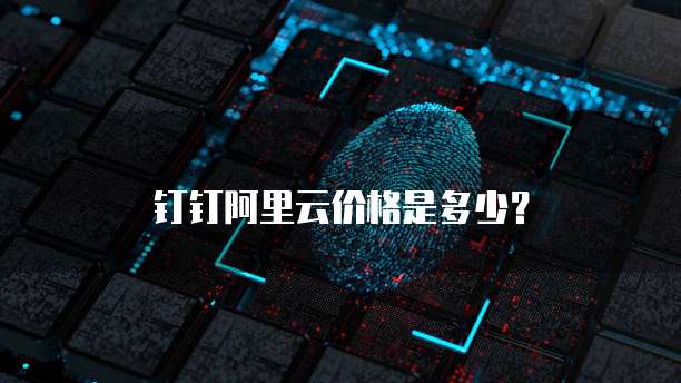 钉钉阿里云价格是多少?