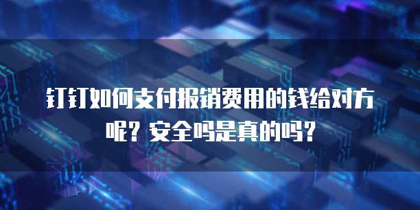 钉钉如何支付报销费用的钱给对方呢?安全吗是真的吗?