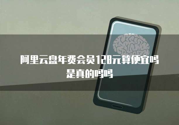 阿里云盘年费会员128元算便宜吗是真的吗吗