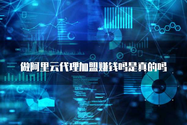 做阿里云代理加盟赚钱吗是真的吗