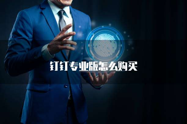 钉钉专业版怎么购买