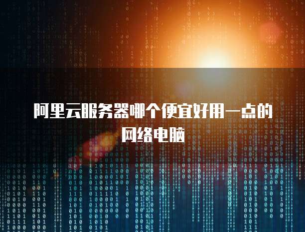 阿里云服务器哪个便宜好用一点的网络电脑