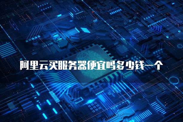 阿里云买服务器便宜吗多少钱一个