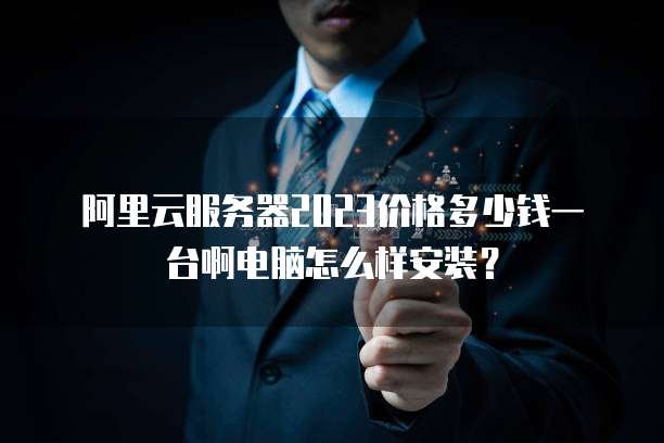 阿里云服务器2023价格多少钱一台啊电脑怎么样安装?