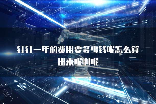 钉钉一年的费用要多少钱呢怎么算出来呢啊呢