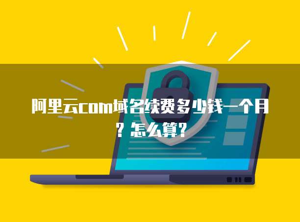 阿里云com域名续费多少钱一个月?怎么算?