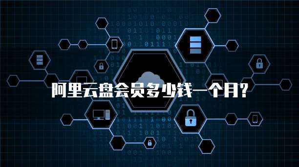 阿里云盘会员多少钱一个月?