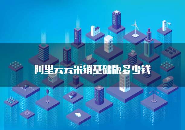 阿里云云采销基础版多少钱