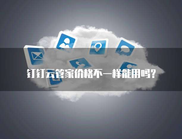 钉钉云管家价格不一样能用吗?