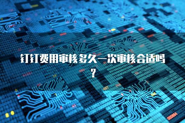 钉钉费用审核多久一次审核合适吗？