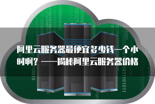 阿里云服务器最便宜多少钱一个小时啊?——揭秘阿里云服务器价格