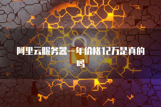 阿里云服务器一年价格12万是真的吗