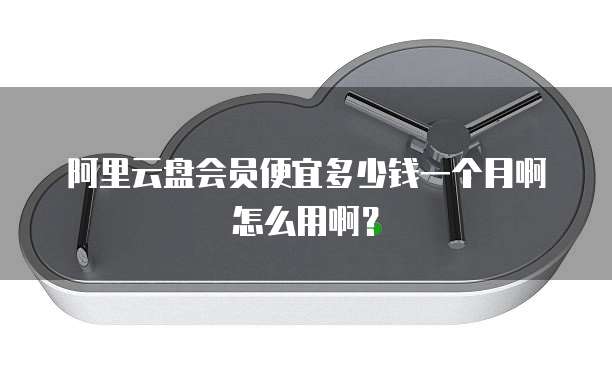 阿里云盘会员便宜多少钱一个月啊怎么用啊?
