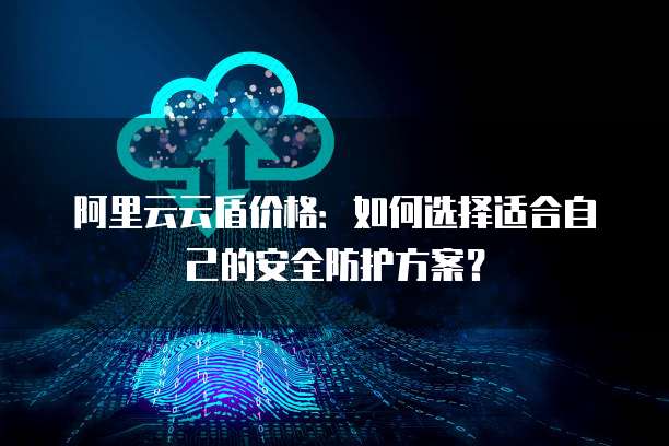 阿里云云盾价格:如何选择适合自己的安全防护方案?