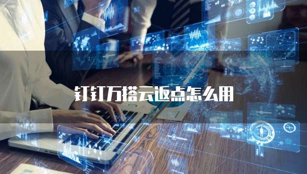钉钉万搭云返点怎么用