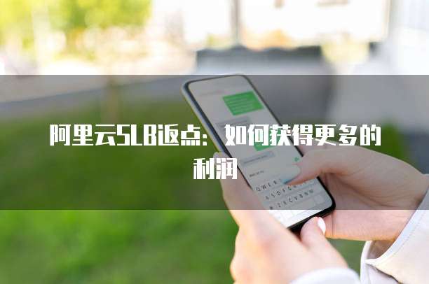 阿里云SLB返点:如何获得更多的利润