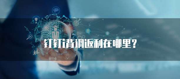 钉钉i背调返利在哪里？