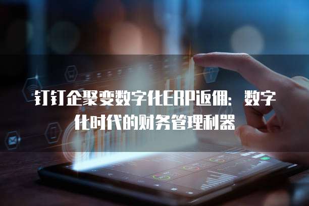 钉钉企聚变数字化ERP返佣:数字化时代的财务管理利器