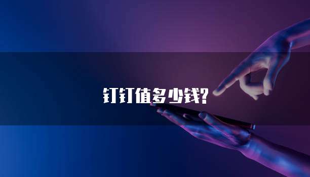 钉钉值多少钱?