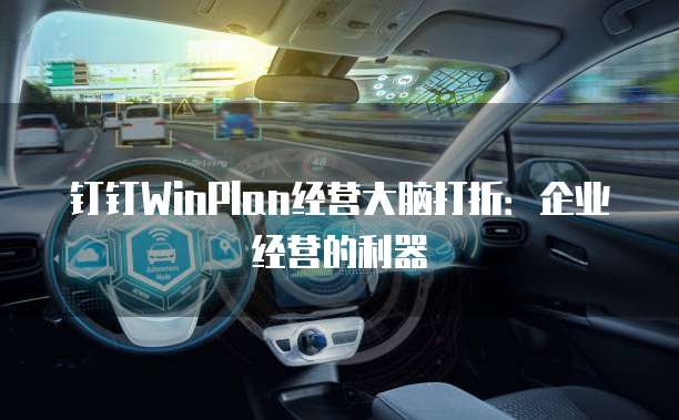 钉钉WinPlan经营大脑打折：企业经营的利器