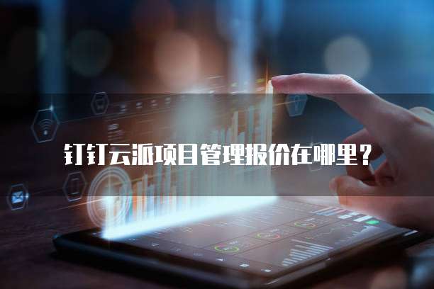 钉钉云派项目管理报价在哪里?