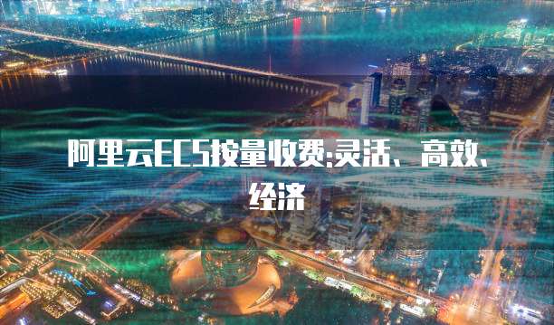 阿里云ECS按量收费:灵活、高效、经济