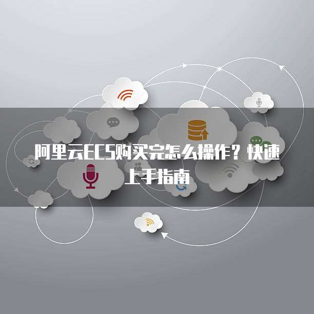 阿里云ECS购买完怎么操作?快速上手指南