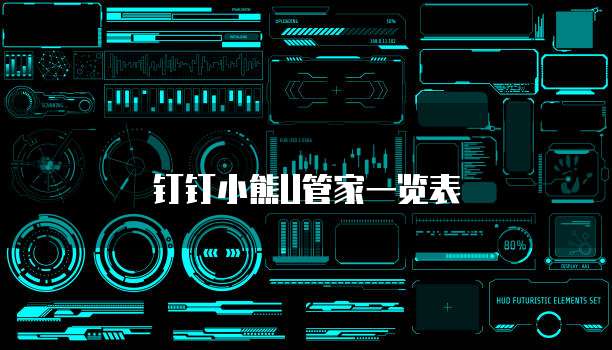 钉钉小熊U管家一览表